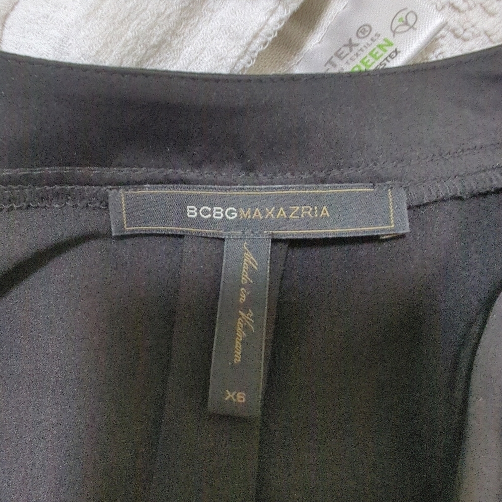 BCBG MaxAzria Black Long Sleeved Blouse - Picture 6 of 6